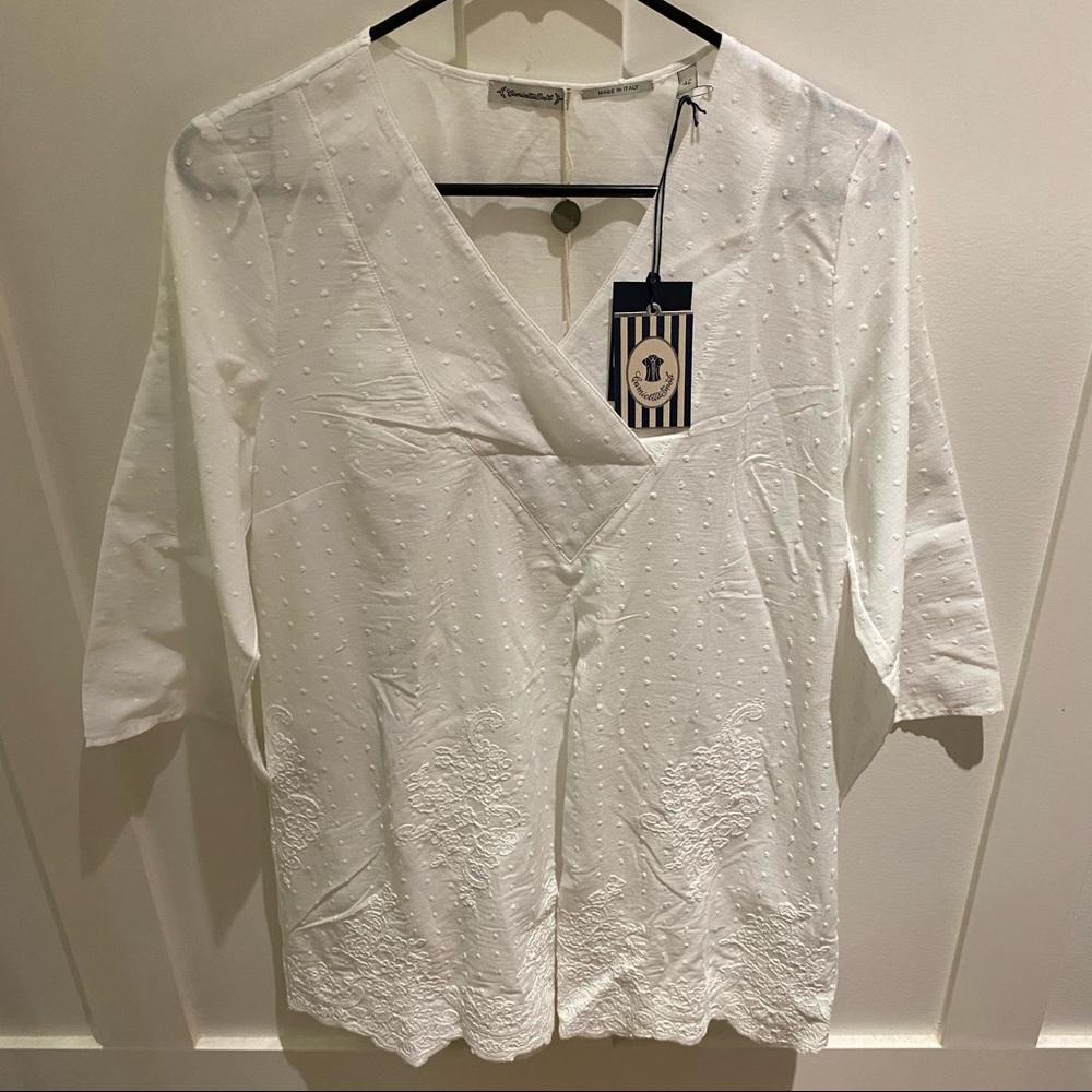 Camicettasnob White Blouse US 6